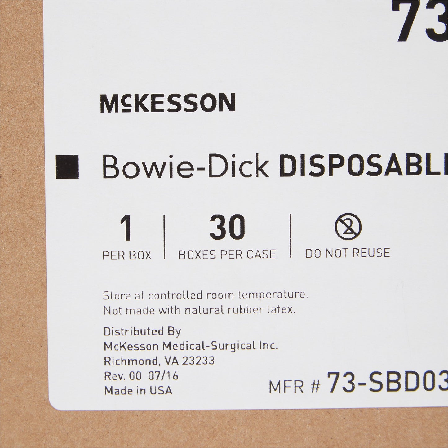 TEST PACK, BOWIE-DICK DISP (30TESTS/CS)