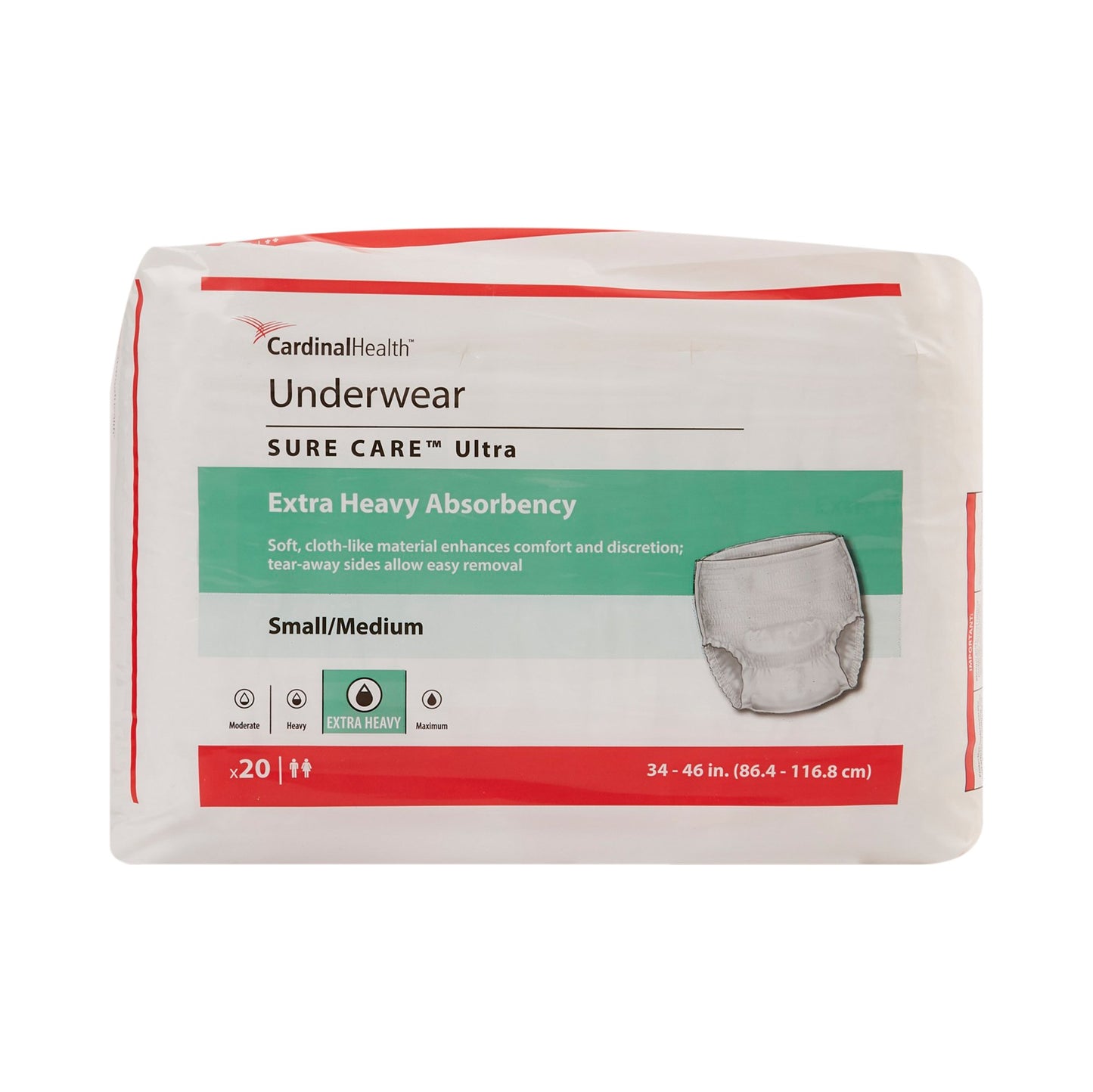 UNDERWEAR, SURE CARE ULTRA PROT MED (20/BG 4BG/CS) KENICO