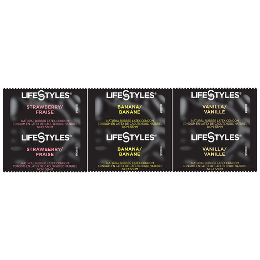 Lifestyles® Lubricated Latex Condom, Assorted Flavors