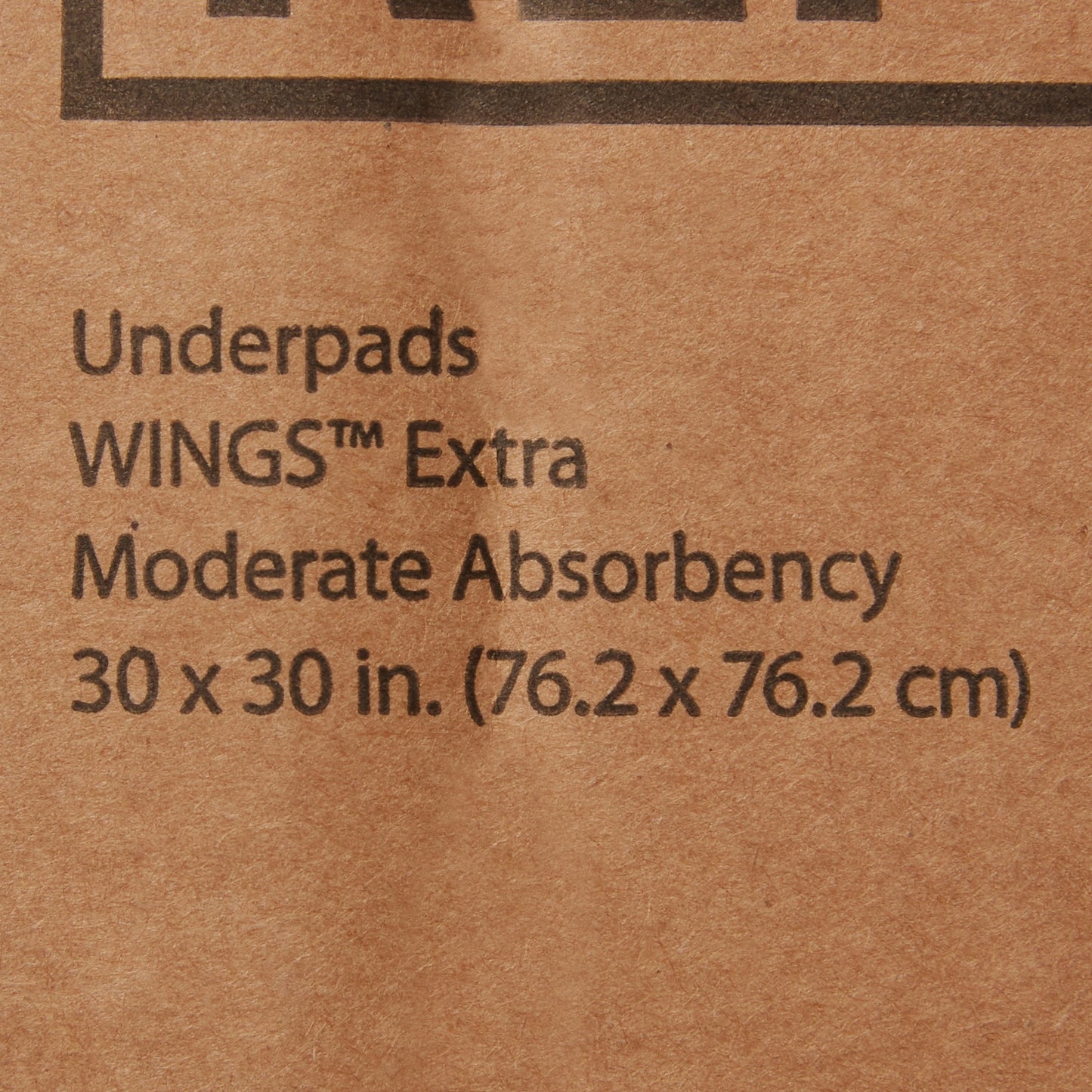 UNDERPAD WINGS, DISPOSABLE FLUFF MOD ABSORB 30X30" (10/BG 10