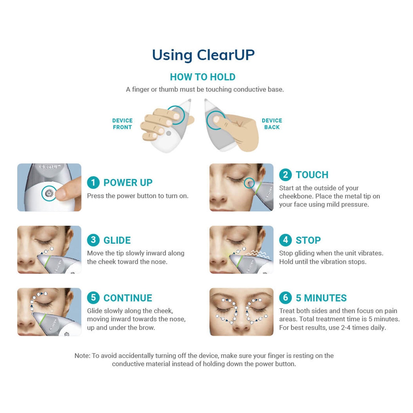 DEVICE, BIOELECTRONIC CLEARUP 2.0 SINUS PAIN (100/CS)