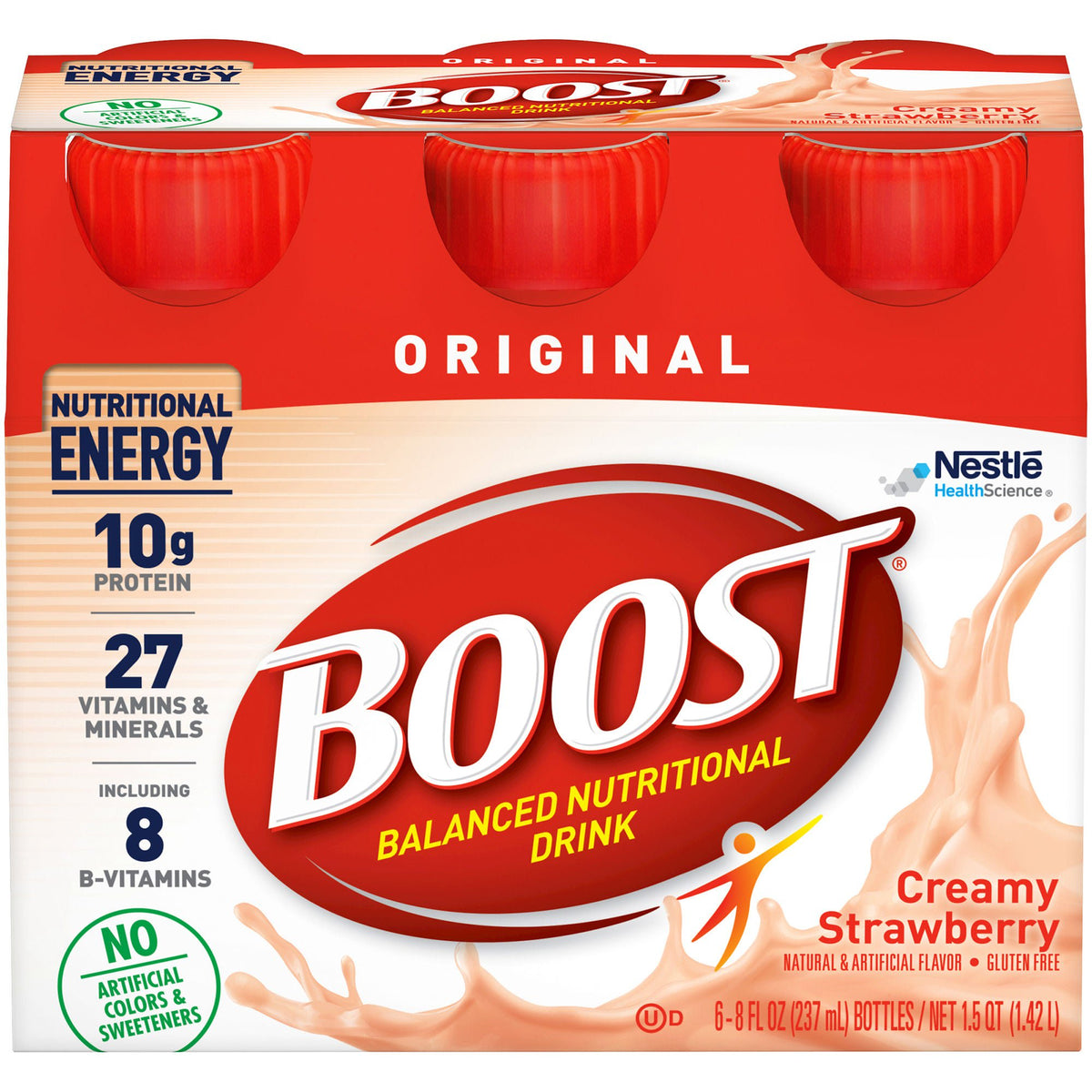 Boost Original Strawberry Balanced Nutritional Drink, 8-ounce Bottle