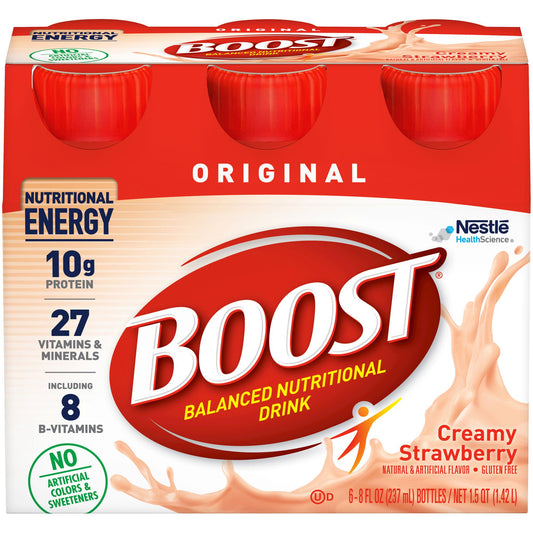 Boost Original Strawberry Balanced Nutritional Drink, 8-ounce Bottle