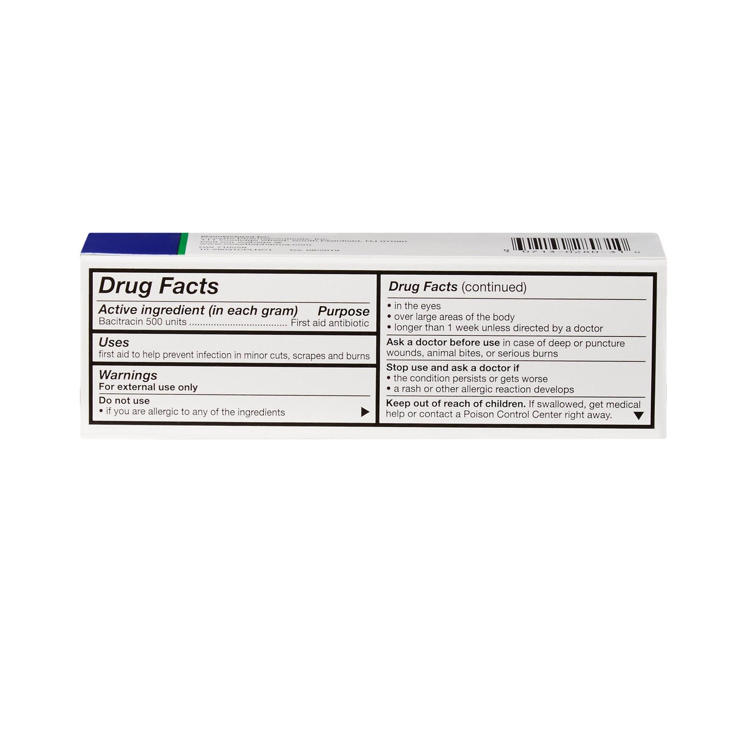 First Aid Antibiotic Bacitracin G & W Ointment 1 oz. Tube
