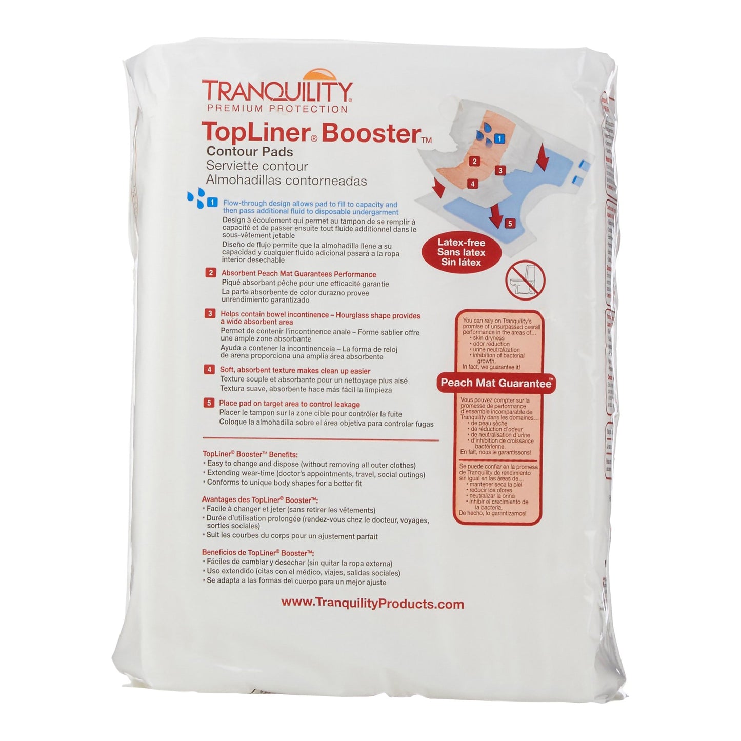 Tranquility® Top Liner® Added Absorbency Incontinence Booster Pad 13½ x 21½ Inch