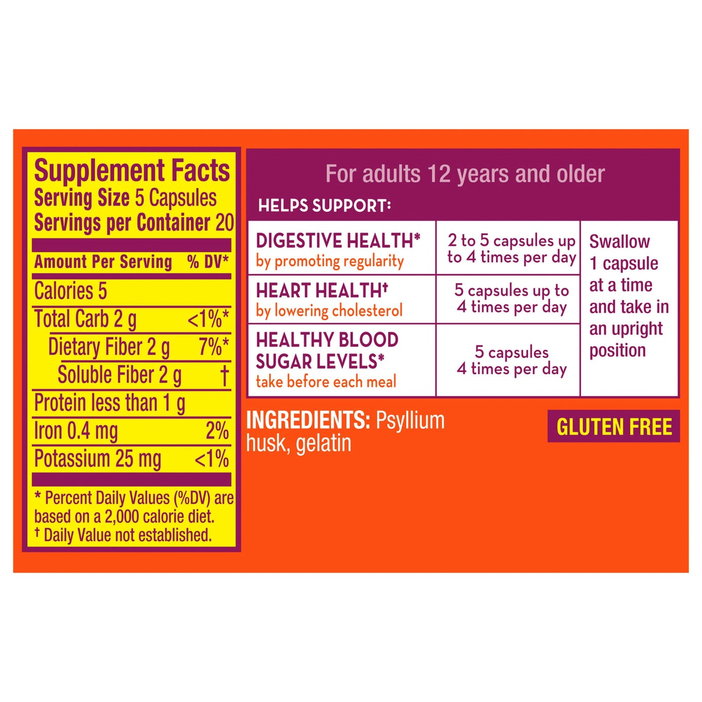 Metamucil® 3 in 1 Fiber Capsules