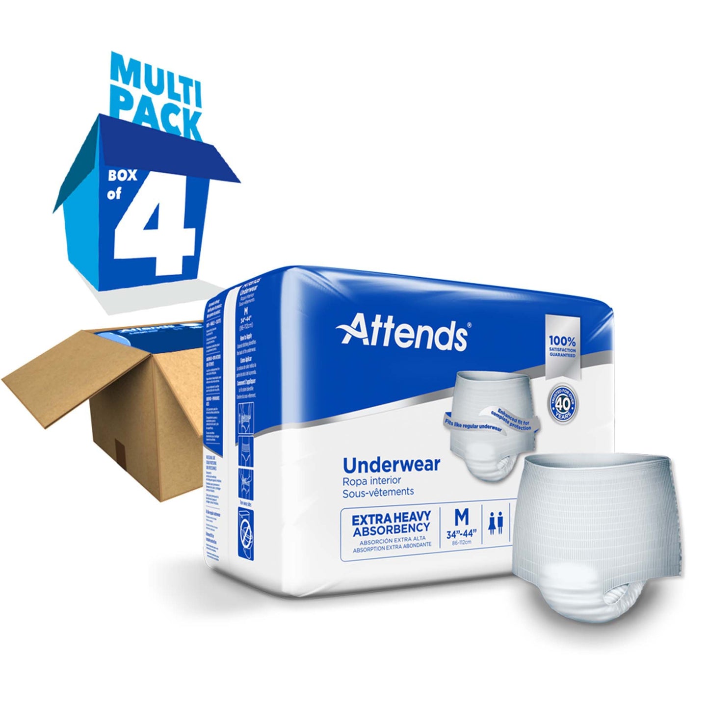 UNDERWEAR, CARE MED (20/BG 4BG/CS)