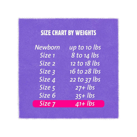 DIAPER, BABY CUTIES PREVAIL 41+LBS SZ7 (25/PK 8PK/CS)