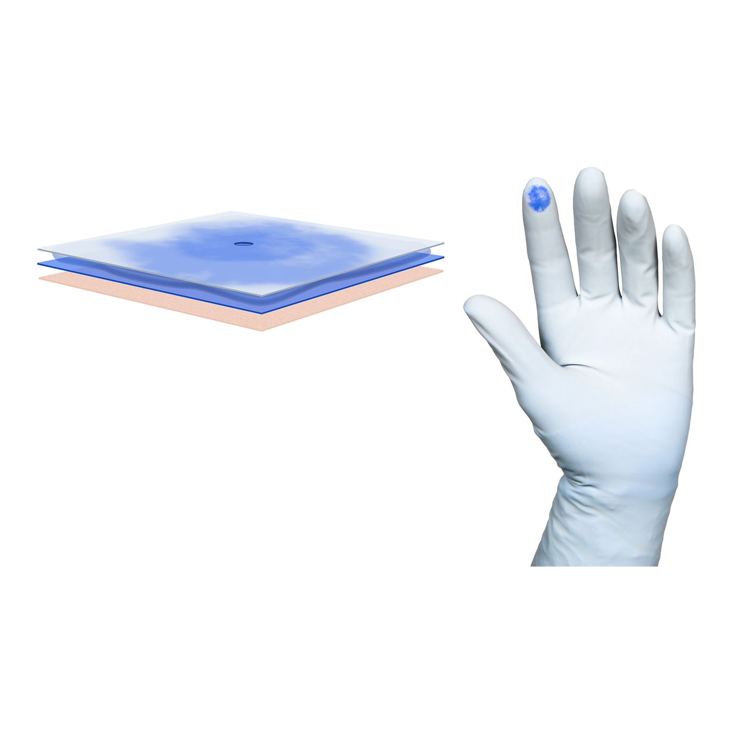 Biogel® PI Indicator Underglove™ Polyisoprene Surgical Underglove, Size 7, Blue