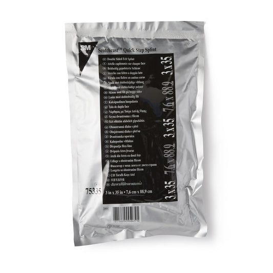 3M™ Scotchcast™ Quick Step Double Sided Felt Padded Splint, 3 x 35 Inch