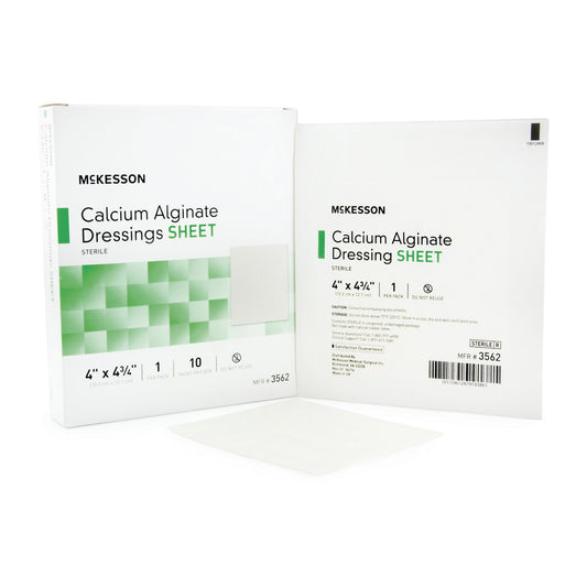 DRESSING, CALCIUM ALGINATE SHEET 4"X4.75" (10/BX 1