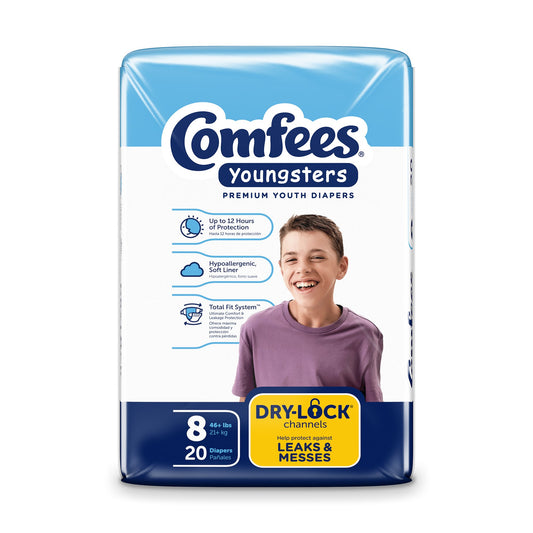 Comfees® Youngsters Premium Youth Diapers, Size 8