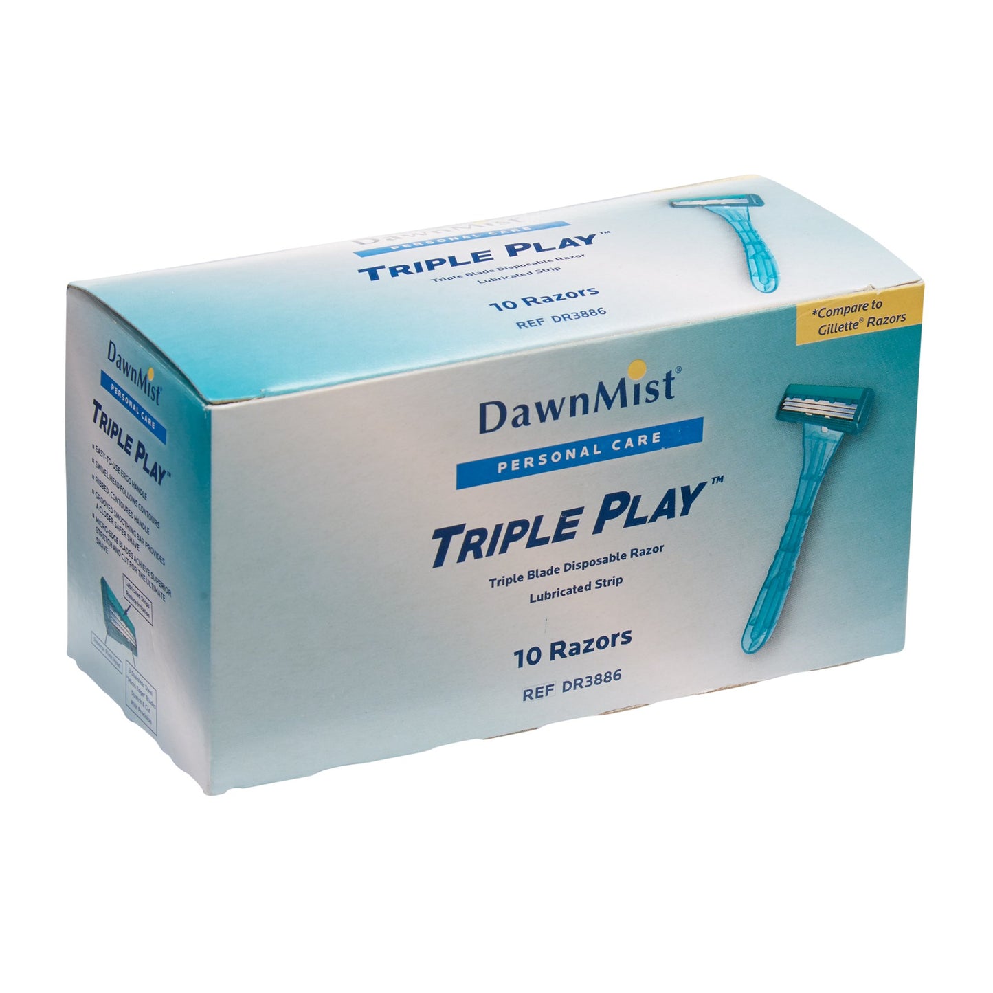 RAZOR, DISP 3BLADE (10/PK 50PK/CS)