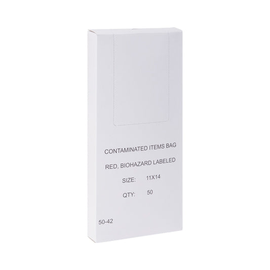 BAG, BIOHAZ GSET SL RED 11X14 1-3GL 1.5MIL (50/BX) MGM03