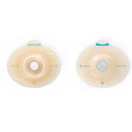 SenSura® Mio Click Convex Deep Ostomy Barrier, 18 mm Stoma Opening, Green Match