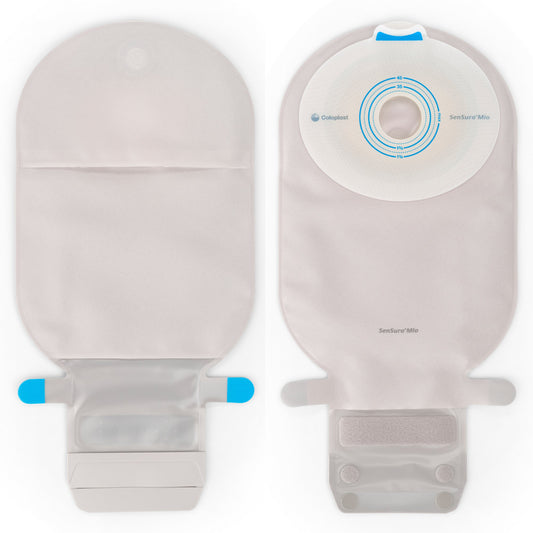 SenSura® Mio Flat 1-Piece Opaque Ostomy Pouch, 45mm Stoma