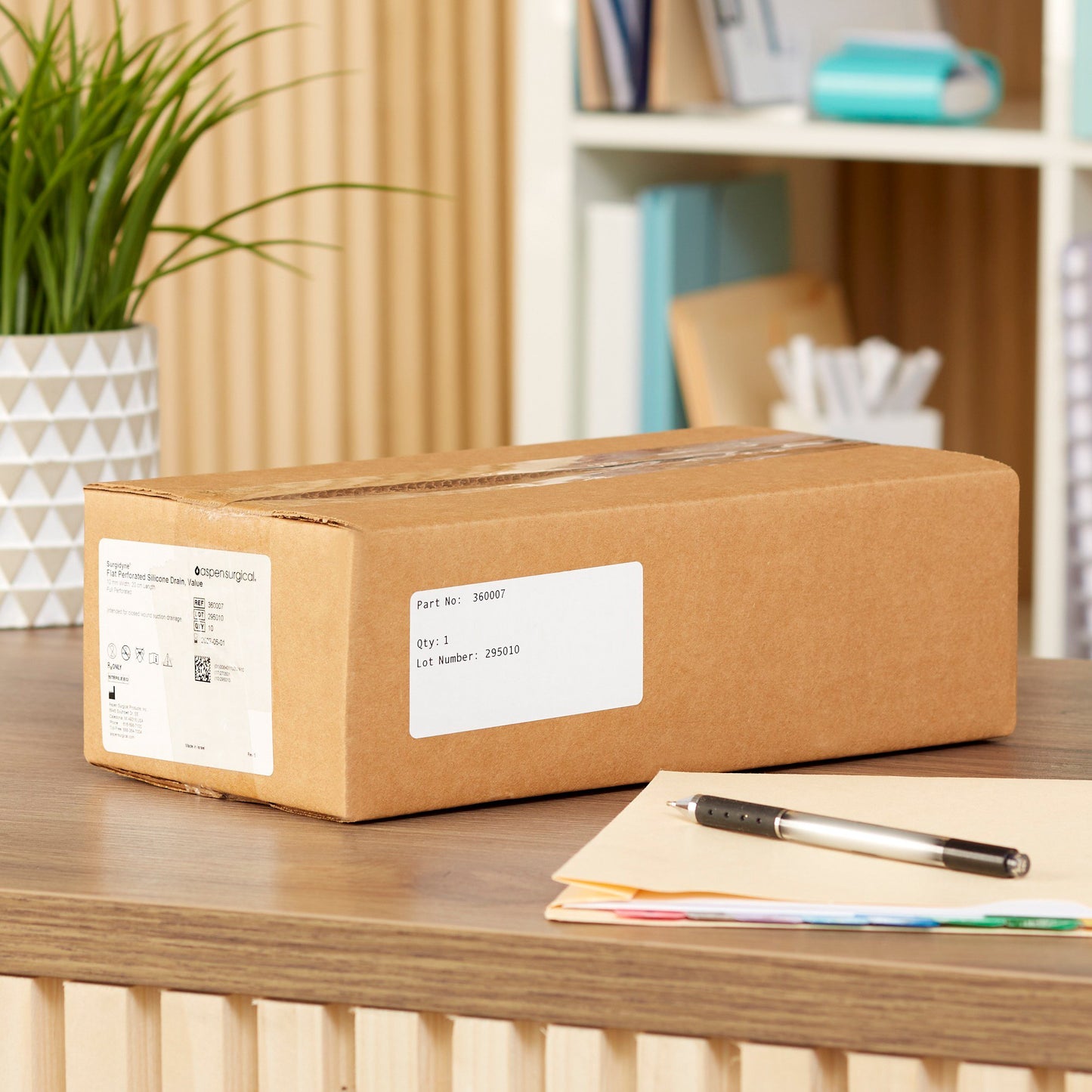 DRAIN, HUBLESS FLT 3/4 PERF 10MMX20CM (10/CS)