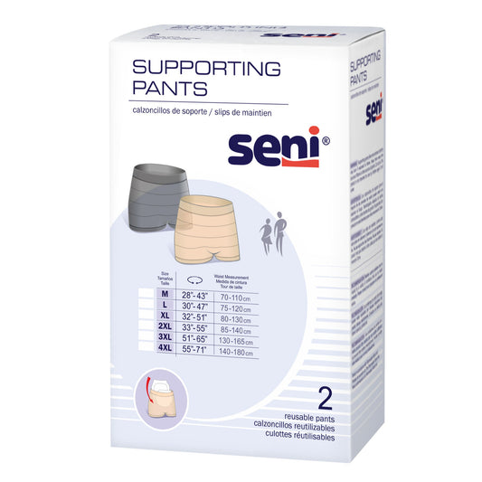 Seni® Pull On Boxer Style Knit Pant, X-Large, Unisex