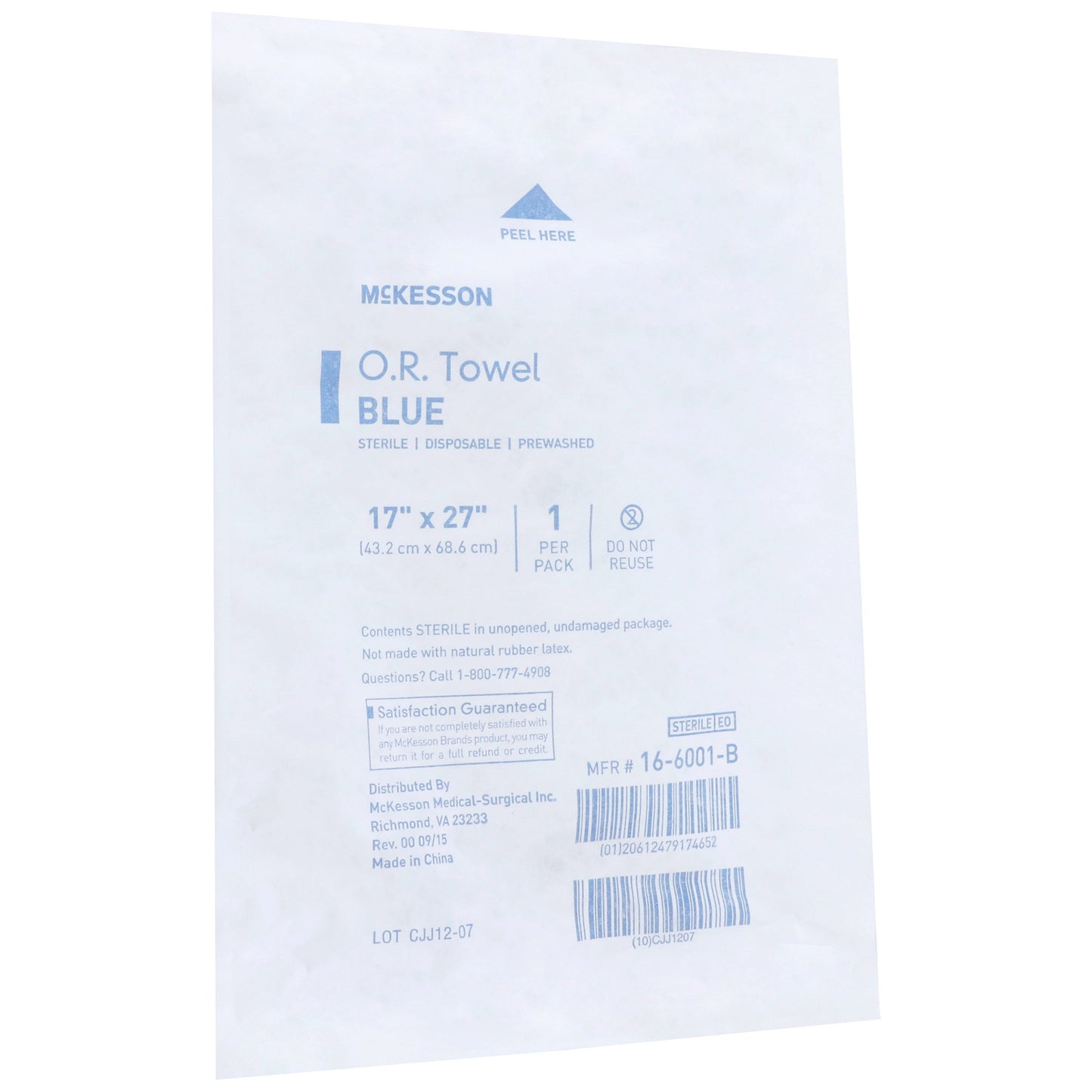 TOWEL, OR STR BLU (1/PK 80/CS)