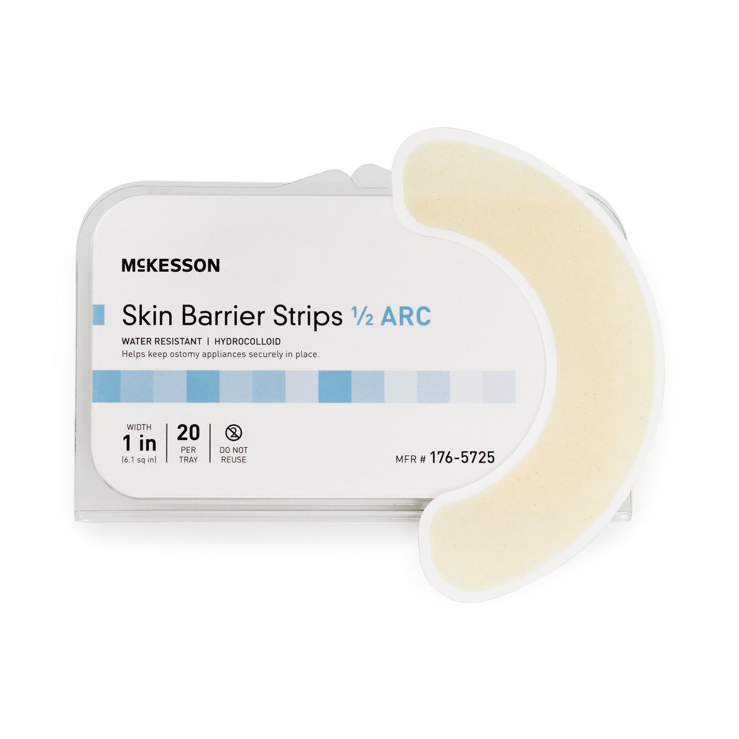 BARRIER, SKIN OSTOMY HALF-ARC (20EA/TR 14TR/CS)
