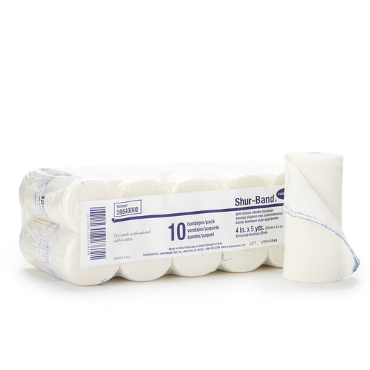 Shur-Band® LF Single hook-and-loop closure Elastic Bandage, 4 Inch x 5 Yard
