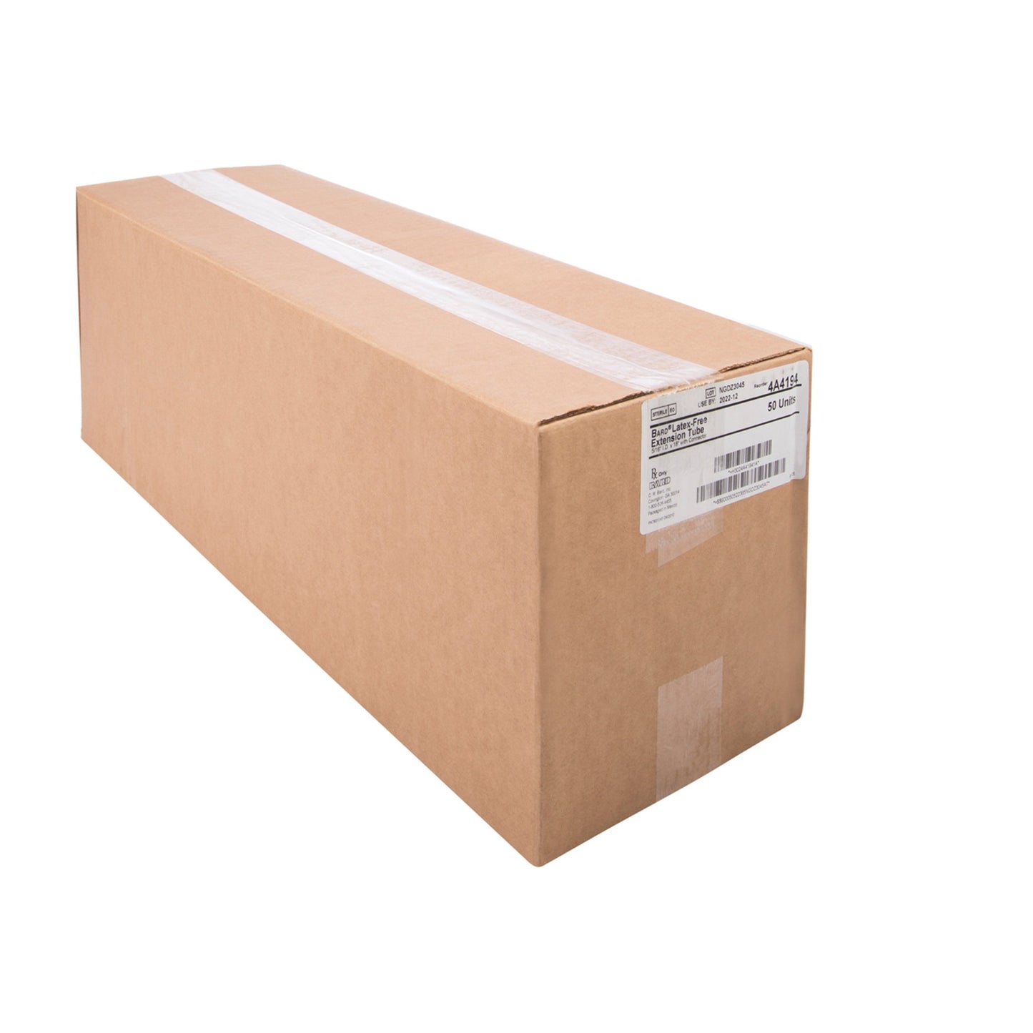 TUBE, EXT W/CONN 18" (50/CS) BARD