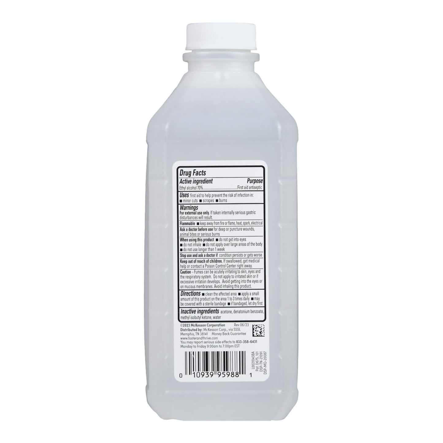 ALCOHOL, ETHYL 70% FT SM 16OZ (12/CS)