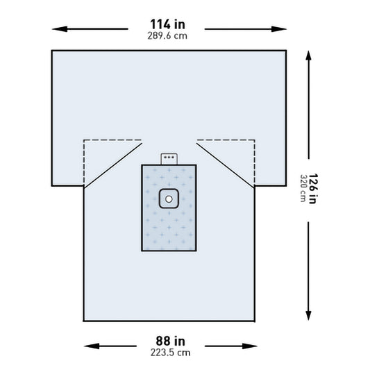 McKesson Sterile Lower Extremity Drape, 114 x 88 x 126 Inch