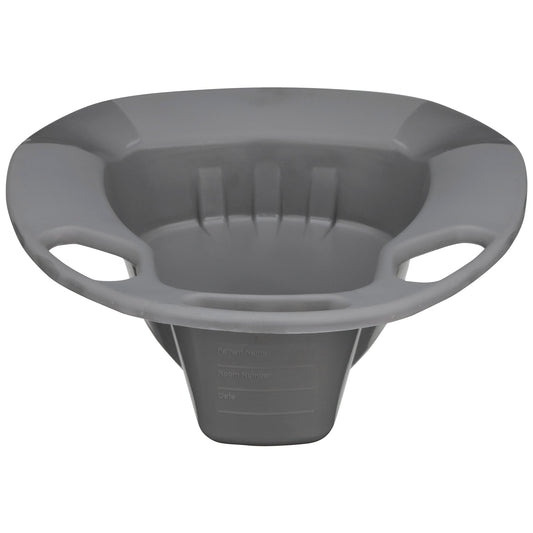 McKesson Stackable Bedpan, nonstick Plastic, Graphite Color