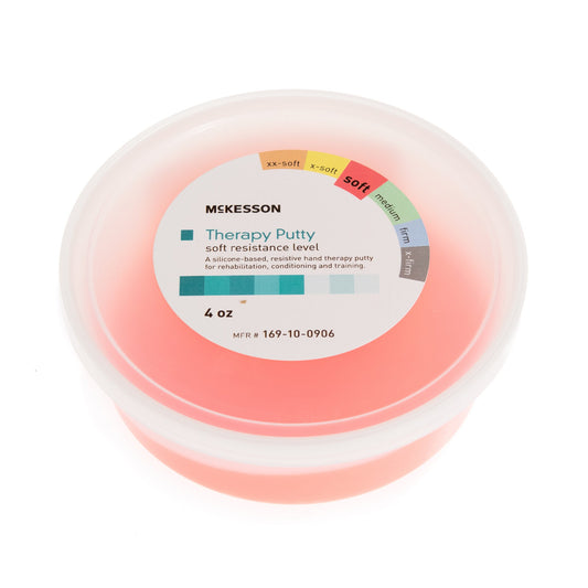 McKesson Therapy Putty, Red, Soft, 4-ounce Container