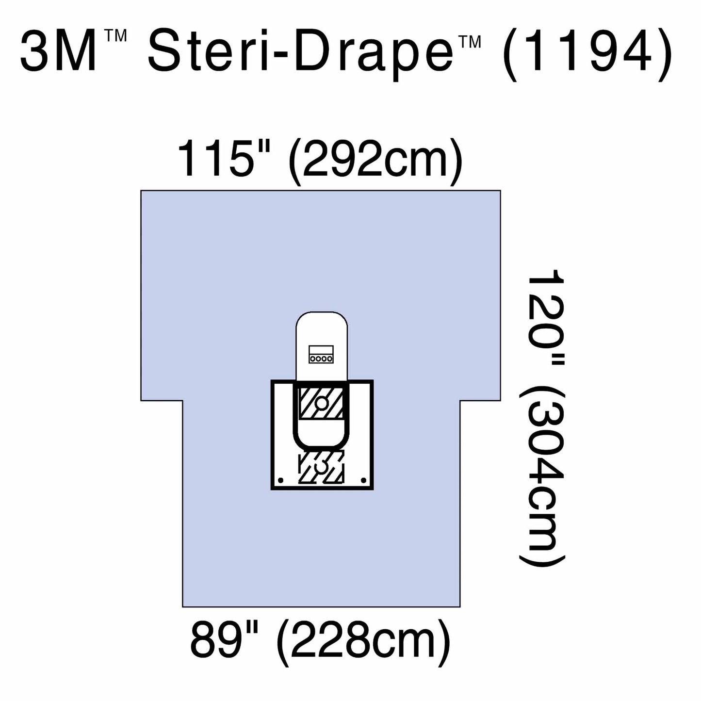 3M™ Steri-Drape™ Sterile Arthroscopy Drape with Pouch, 89 x 125 Inch