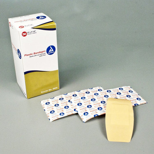 dynarex® Tan Adhesive Strip, 2 x 4½ Inch