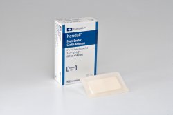 Foam Dressing Kendall Border Foam Gentle Adhesion 3-1/2 X 5-1/2 Inch With Border Film Backing Silicone Adhesive Rectangle Sterile