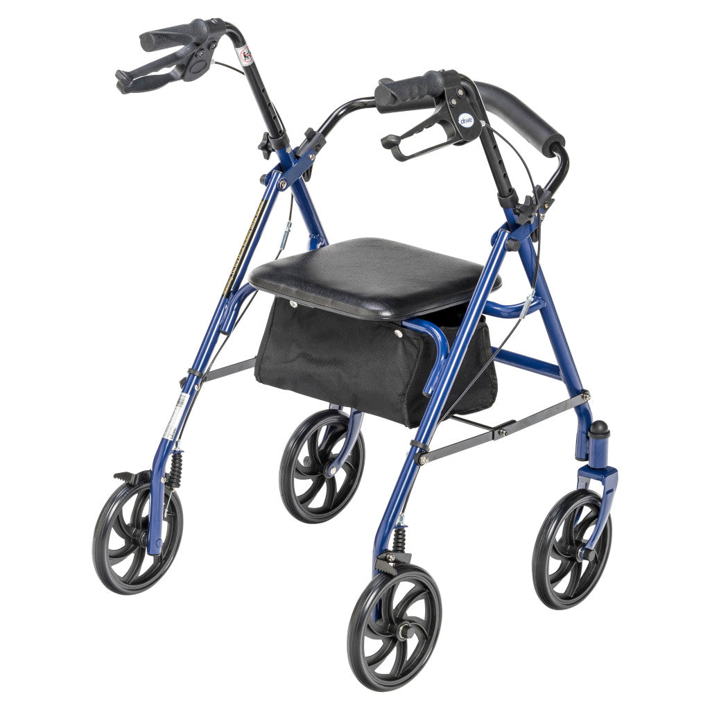 Drive Medical Durable 4 Wheel Rollator 350 lbs