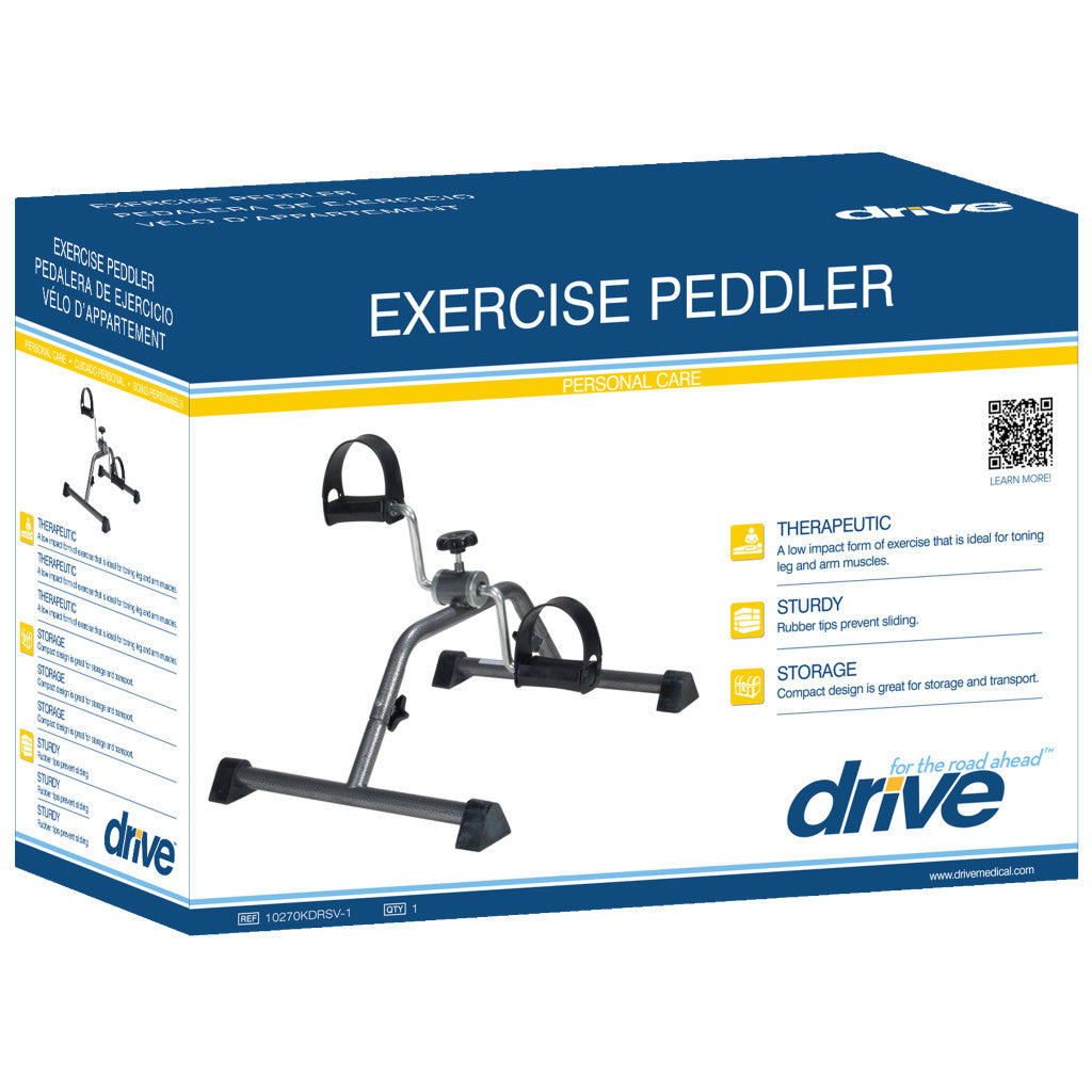 Drive Medical Exercise Peddler Silver Vein