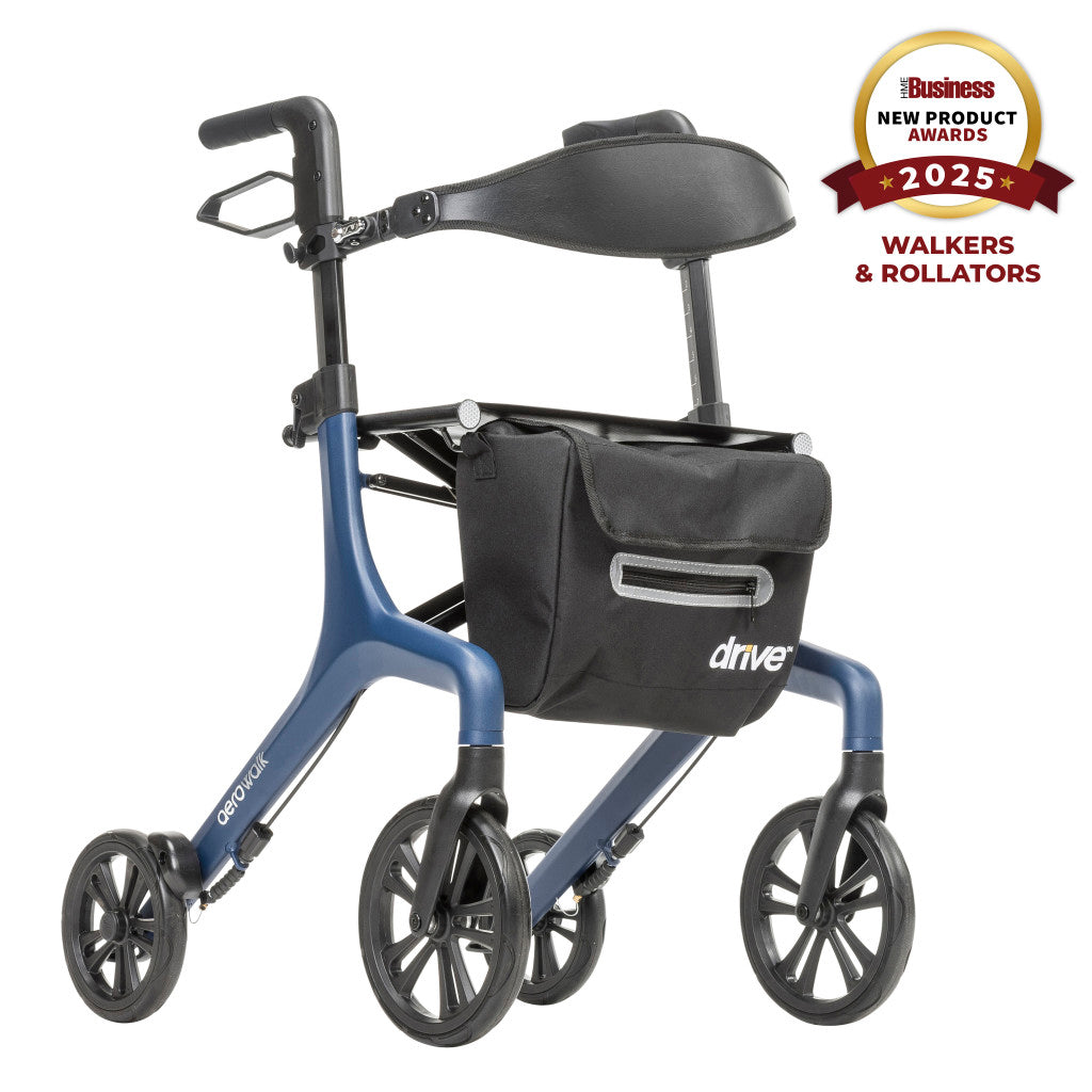 Drive Medical AeroWalk Ultra-Lite Rollator Tall 330 lbs