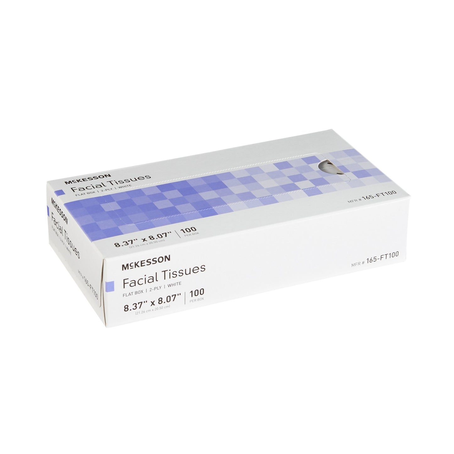 McKesson White Facial Tissue McKesson White 8.37 X 8.07 Inch 100 Count