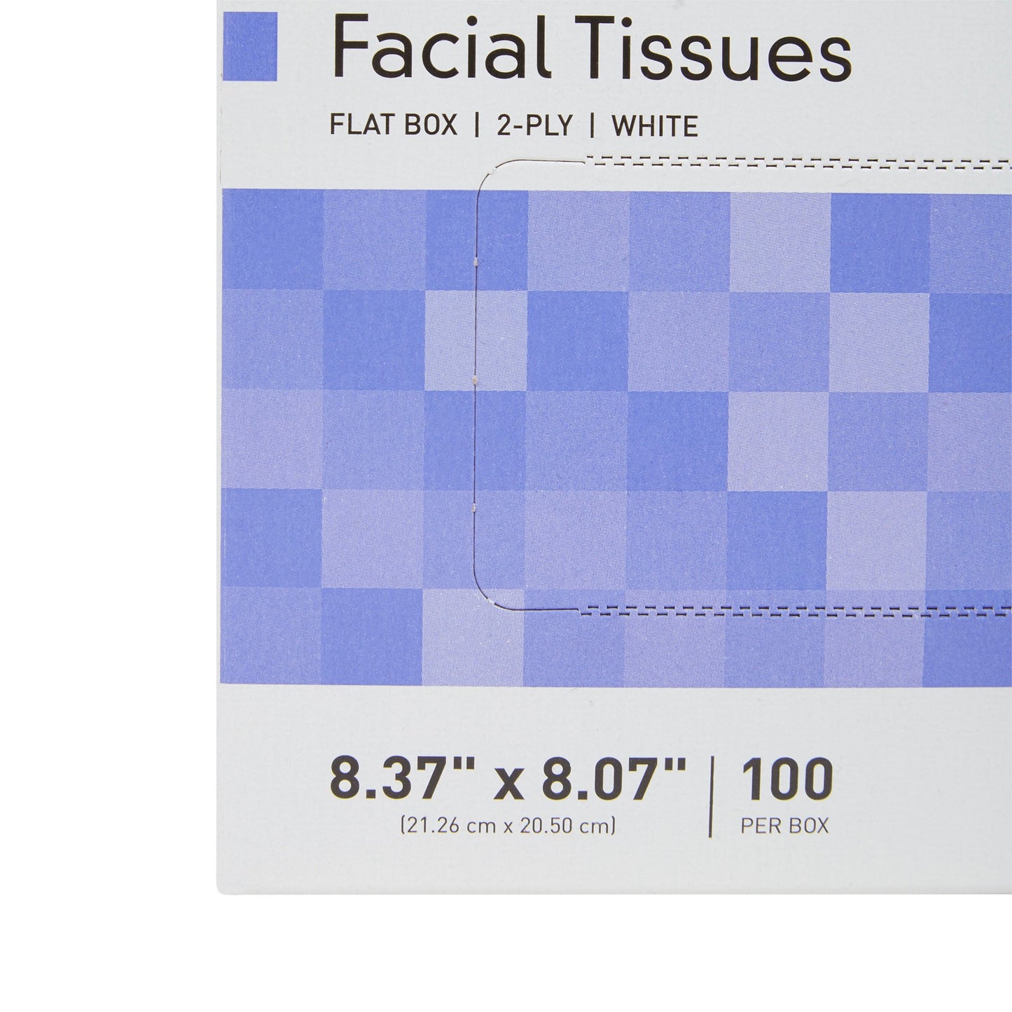 McKesson Facial Tissue White 8.37 X 8.07 Inch 100 Count