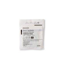 McKesson Perry Performance Plus Surgical Gloves Size 6.5 Sterile Polyisoprene Standard Cuff Length Smooth Green Chemo Tested 50 Pairs per Box