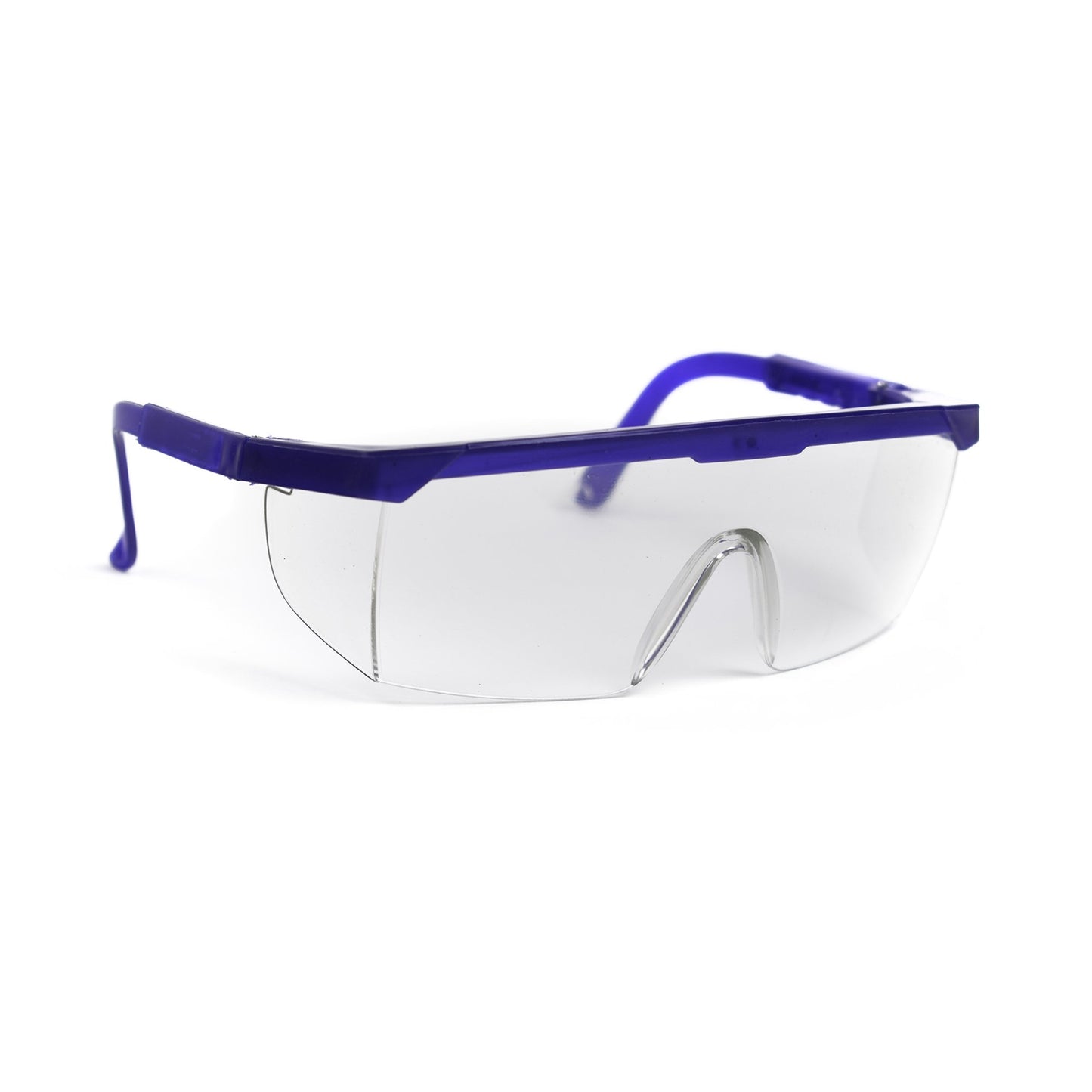 Protective Glasses McKesson Brand Side Shield Clear Tint Blue / Clear Frame Over Ear One Size Fits Most