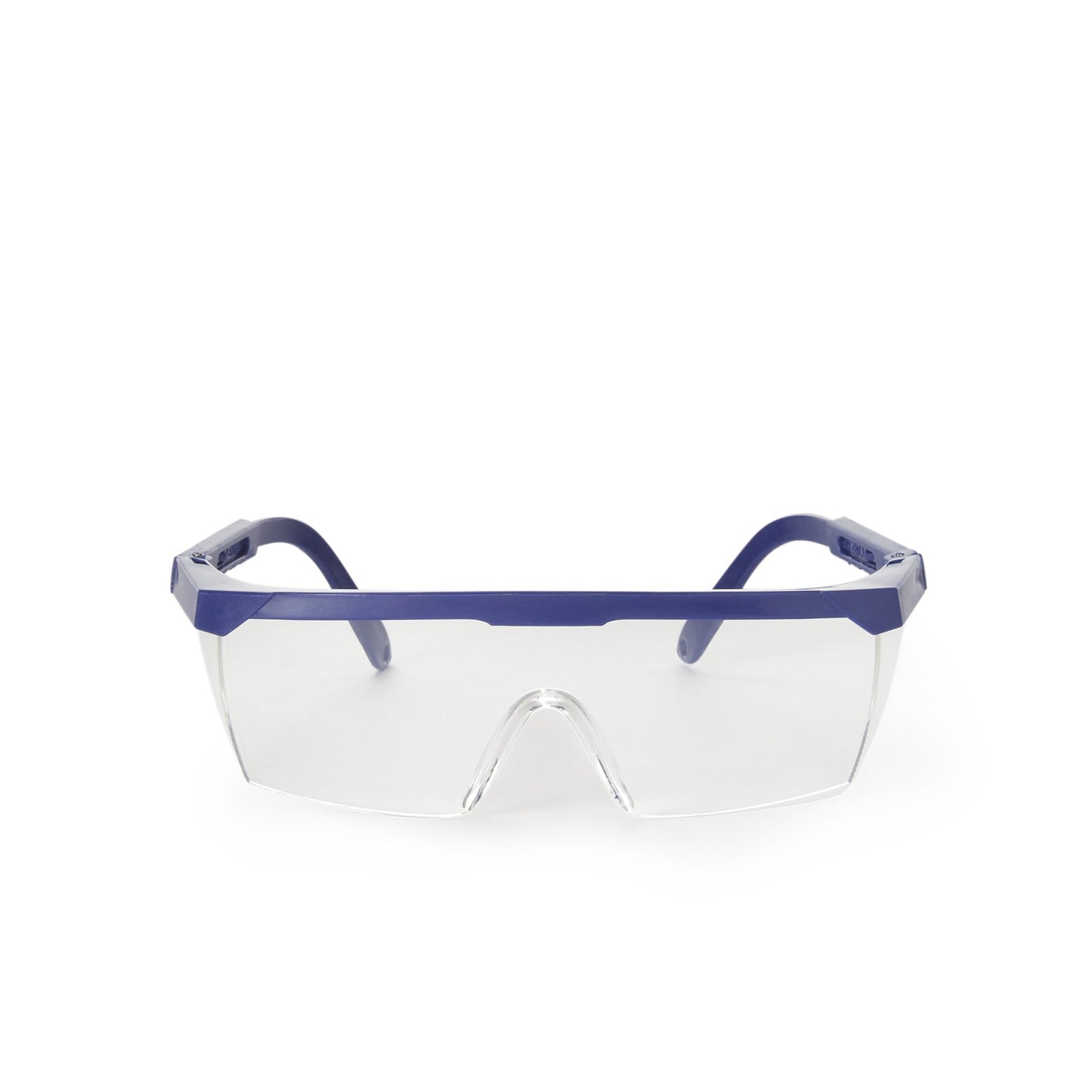 Protective Glasses McKesson Brand Side Shield Clear Tint Blue / Clear Frame Over Ear One Size Fits Most