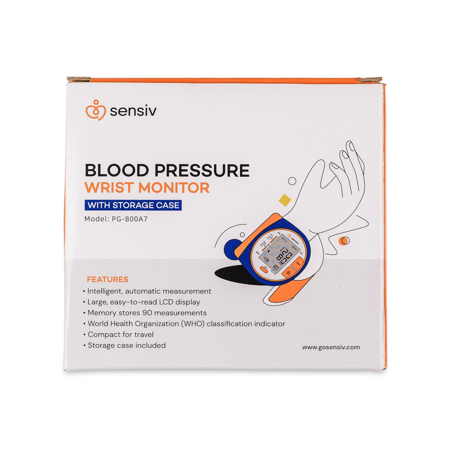 MONITOR, BP SENSIV WRIST (20/CS)