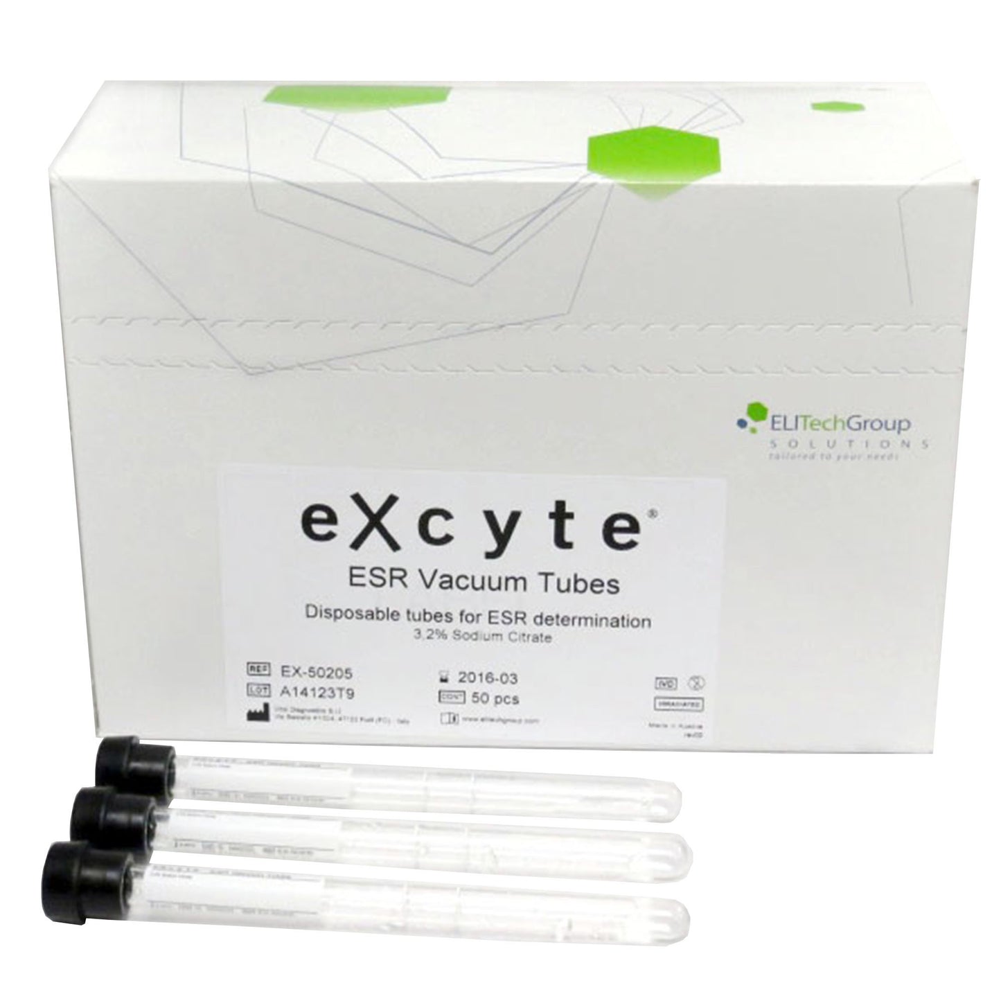Excyte® Vacuum Glass Tube, 1 mL, 8 x 120 mm