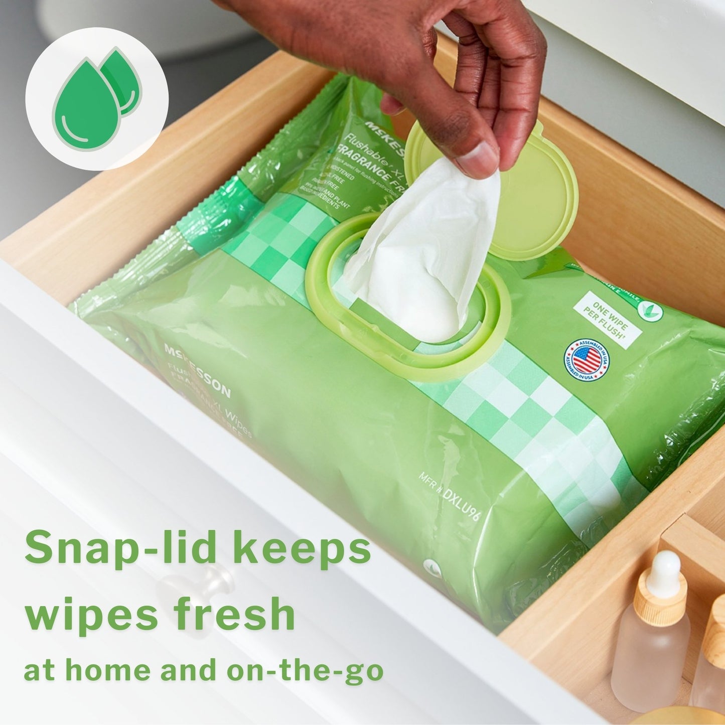 WIPE, WET FLUSHABLE SCENTED SFT PK W/LID (96/PK 6PK/CS)