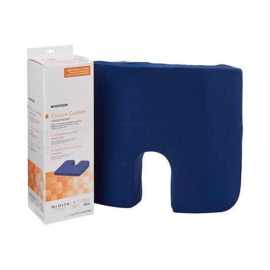 Coccyx Relief Seat Cushion McKesson 18 W X 14 L X 3 D Inch Foam