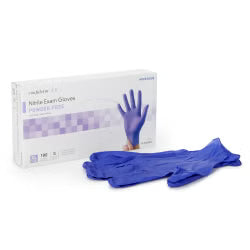 McKesson Confiderm 3.0 Nitrile Exam Gloves X-Large NonSterile Blue Textured Fingertips Chemo Tested 100 per Box