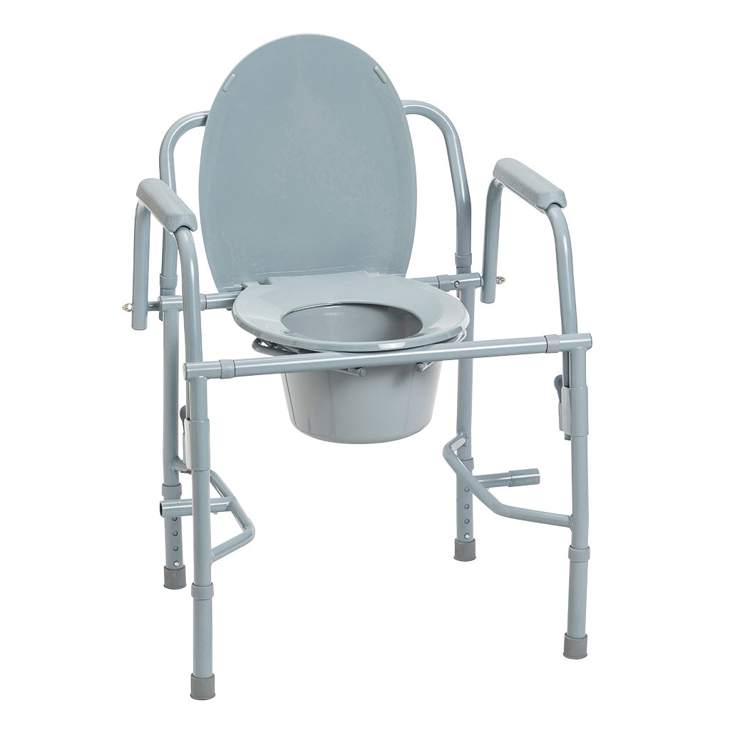 Drive Medical Deluxe Steel Drop Arm Commode