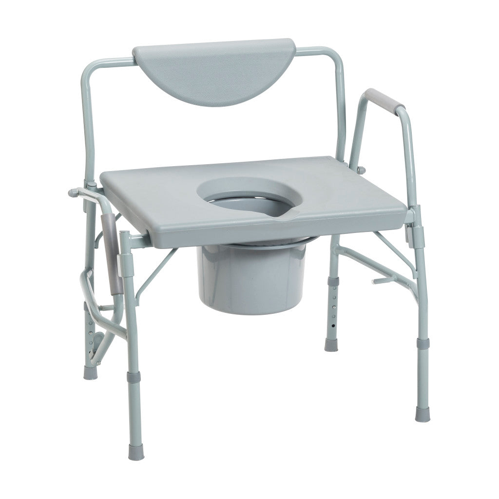 Drive Medical Deluxe Bariatric Drop-Arm Commode