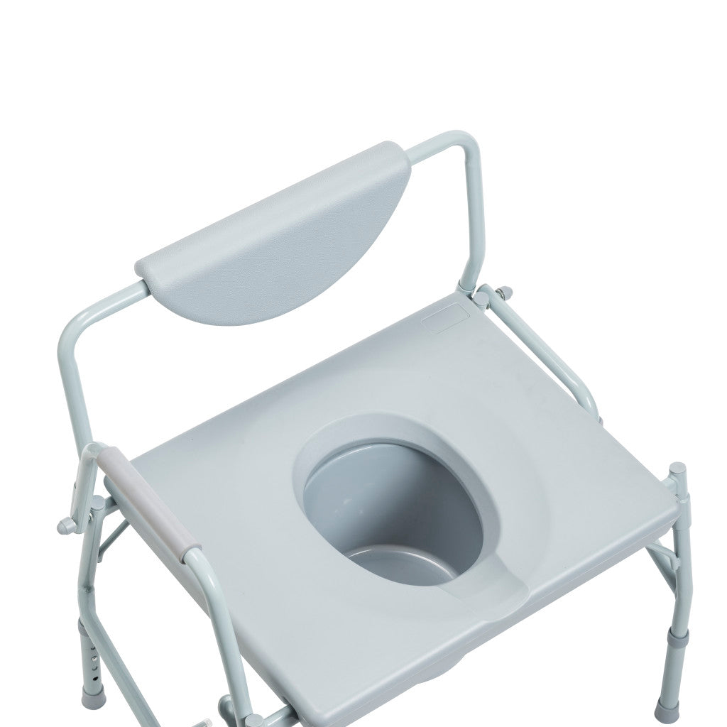Drive Medical Deluxe Bariatric Drop-Arm Commode