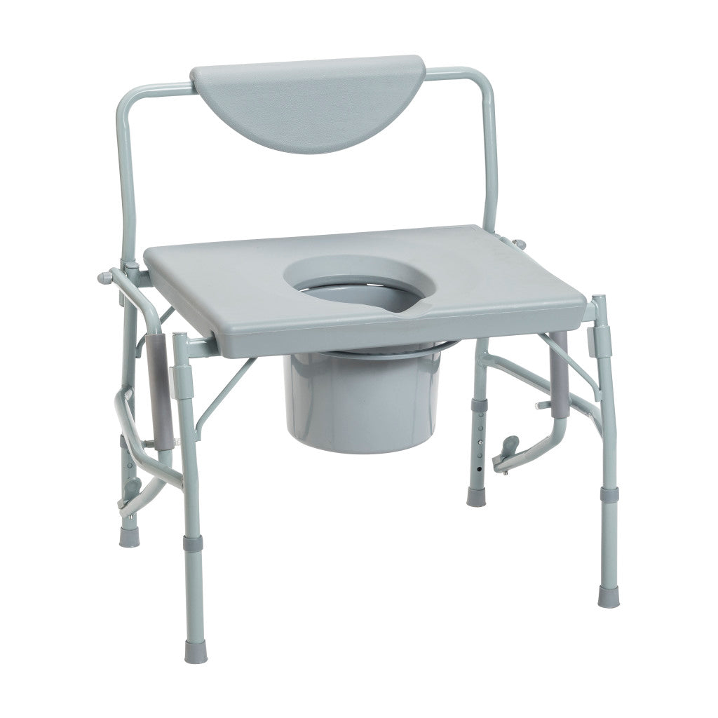 Drive Medical Deluxe Bariatric Drop-Arm Commode